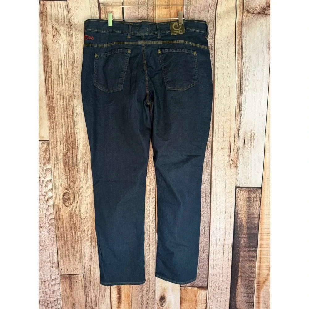 Origin Jeans Delta 68 Legit Fit Straight Leg Performance Denim Dark Wash 40 X 36